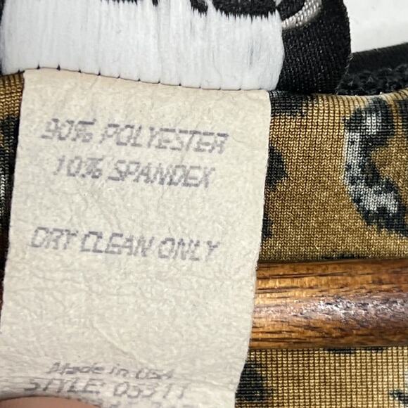 Rave Vintage Y2K Red Bandana Print Sheer V-neck Tie Back Blouse Size Large - Picture 5 of 10